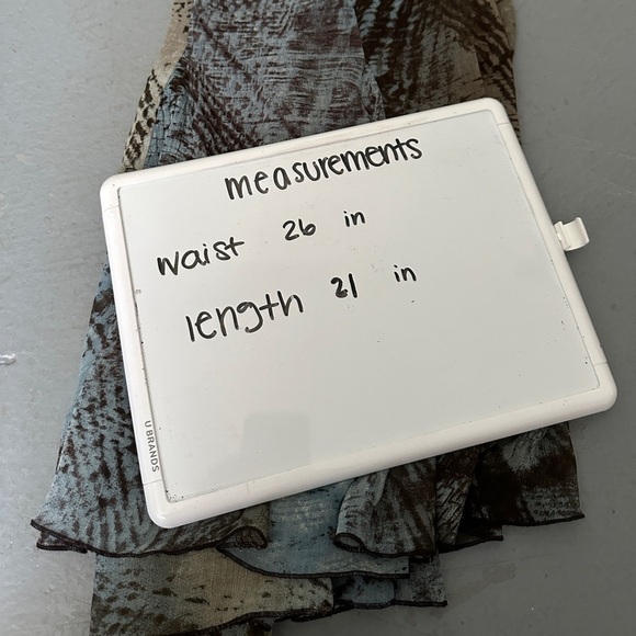 vintage y2k fall print midi skirt size 2P - Picture 4 of 4